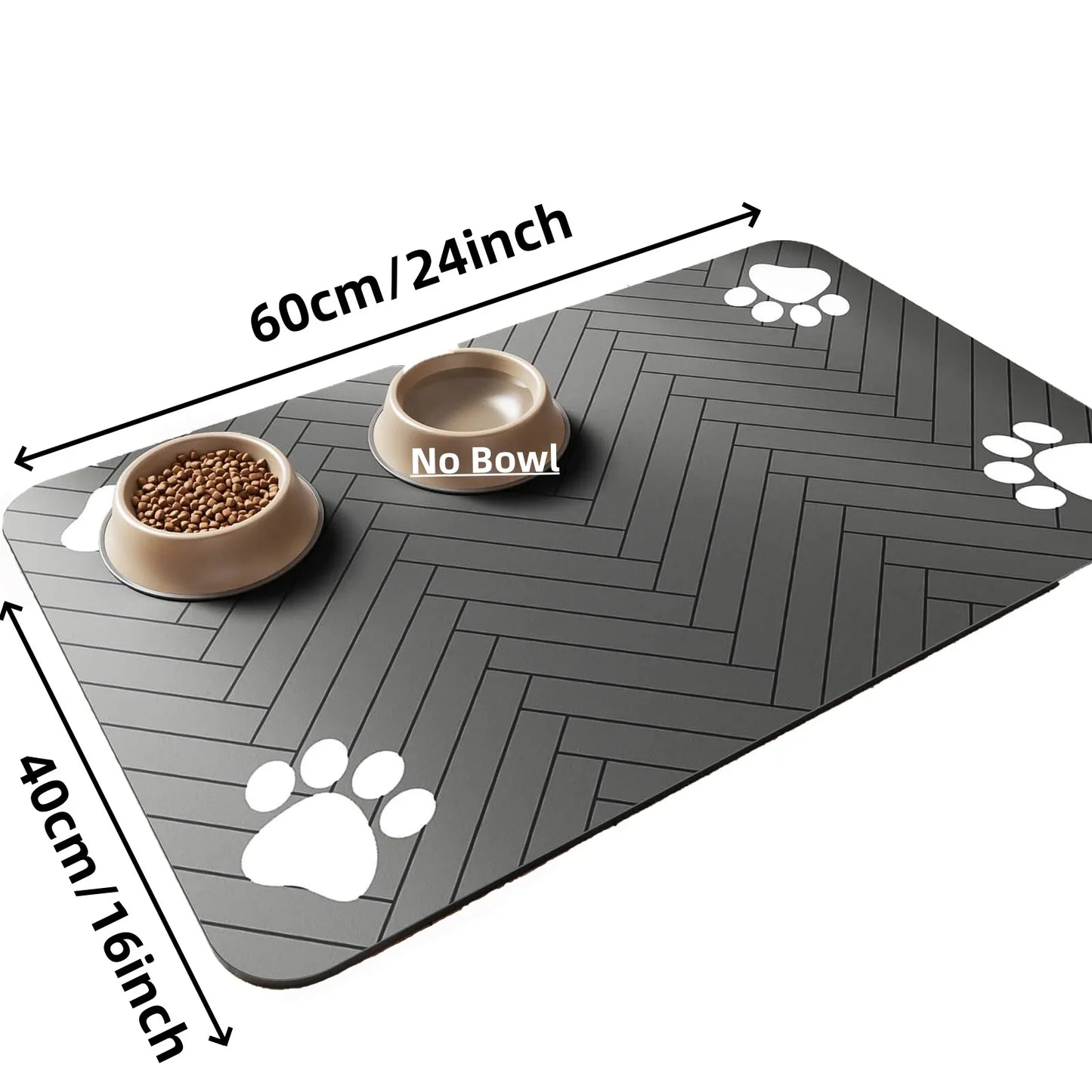 Saugfähige Futterunterlage für Hunde & Katzen – Rutschfest & Wasserdicht