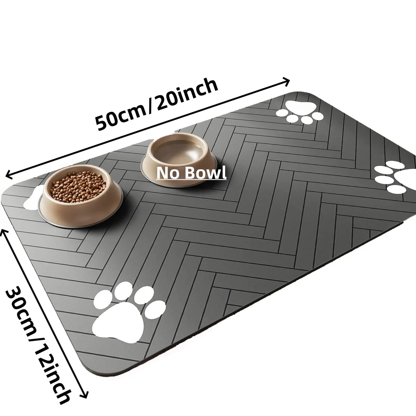 Saugfähige Futterunterlage für Hunde & Katzen – Rutschfest & Wasserdicht