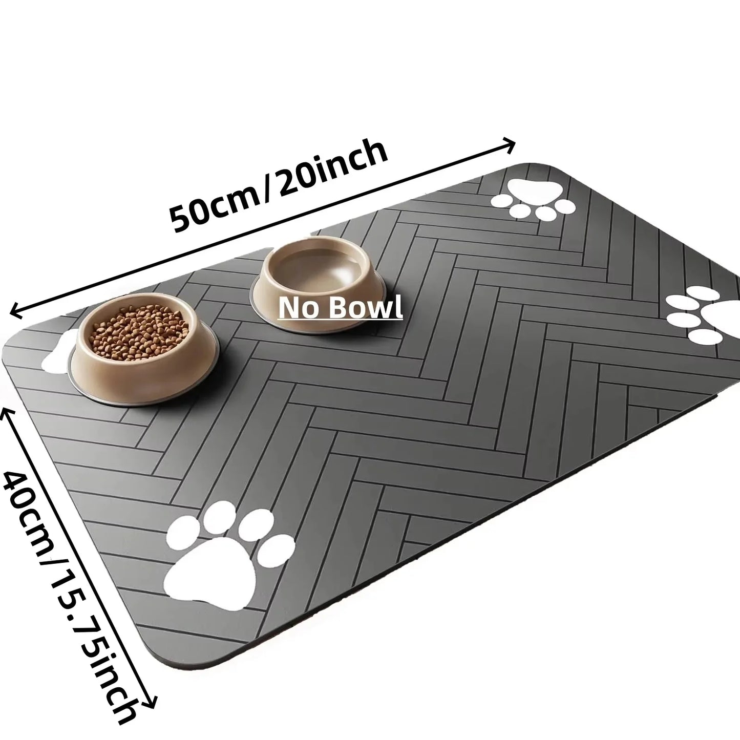 Saugfähige Futterunterlage für Hunde & Katzen – Rutschfest & Wasserdicht