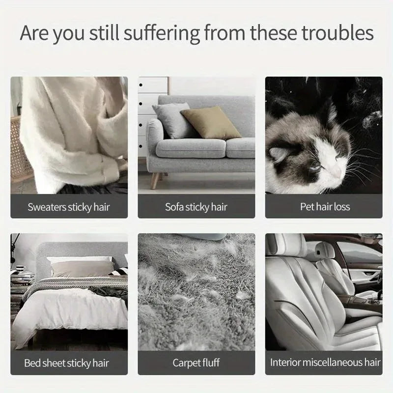 Tierhaarfusselbürste aus Kunststoff – Sanfte Fellpflege & Effektive Haarentfernung